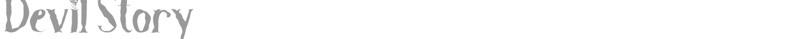 Devil Story font preview